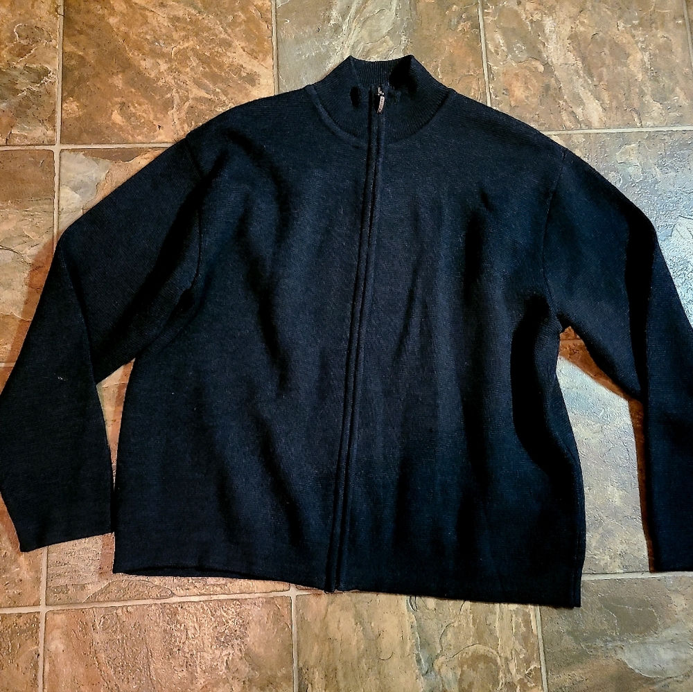 BARISAL HEAVY Zip-Up Sweater